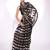 black embellished sequinned saree