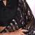 black embellished sequinned saree