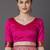 pink pink & green ethnic motifs zari silk blend banarasi saree