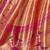 orange woven design zari tissue paithani saree