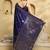 navy_blue ethnic motifs  embellished woven design banarasi silk saree with blouse