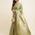 green green embellished organza saree
