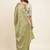 green green embellished organza saree