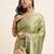 green green embellished organza saree