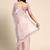 pink embellished sequinned organza saree