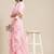 pink pink sequinned & embroidered saree