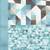 blue blue & black abstract print pure linen celebrity saree