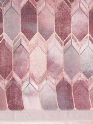 purple purple & grey abstract print pure linen celebrity saree 3