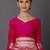 pink pink & gold-toned silk blend woven design kanjeevaram saree