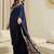 navy_blue ajrak satin ready to wear block printed saree