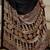 black ajrak satin ready to wear block printed saree