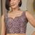 burgundy ajrak satin ready to wear block printed saree