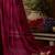 magenta sequinned embroidered pure chiffon celebrity saree