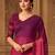magenta ombre beads and stones pure chiffon celebrity saree