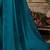 teal sequinned saree