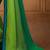 green ombre beads and stones pure chiffon saree