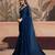 navy_blue ready to wear poly georgette designer saree