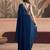 navy_blue ready to wear poly georgette designer saree