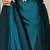 blue satin ready to wear saree with blouse piece