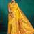 mustard ethnic motifs woven design zari paithani saree