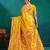 mustard ethnic motifs woven design zari paithani saree