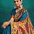 green woven designed zari paithani saree