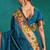 green woven designed zari paithani saree