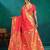 pink woven design zari paithani saree