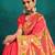 pink woven design zari paithani saree