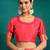 pink woven design zari paithani saree