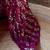 purple embellished sequinned poly georgette saree