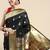 Maroon embellished saree with border