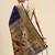 blue woven design silk blend paithani saree