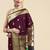 red woven design zari silk blend pochampally saree