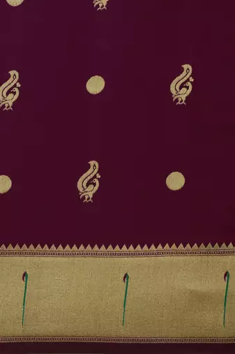 red woven design zari silk blend pochampally saree