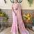 pink ombre pure cotton banarasi saree