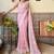 pink ombre pure cotton banarasi saree