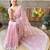 pink ombre pure cotton banarasi saree