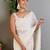 off_white embellished sequinned poly georgette saree