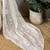 off_white embellished sequinned poly georgette saree