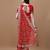 red red bandhani printed poly georgette bandhani saree