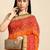 Olive embellished sequinned tissue saree