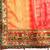 orange gotta patti poly georgette bandhani saree