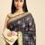 navy_blue zari poly georgette bandhani saree