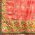 red gotta patti poly georgette bandhani saree