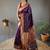 purple ethnic motifs woven design paithani silk saree