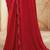 red red striped embroidered saree