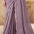 pink pink embellished sequinned georgette saree