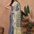 peach printed pure cotton banarasi saree