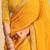 yellow yellow white bandhani printed embroidered poly georgette bandhani saree